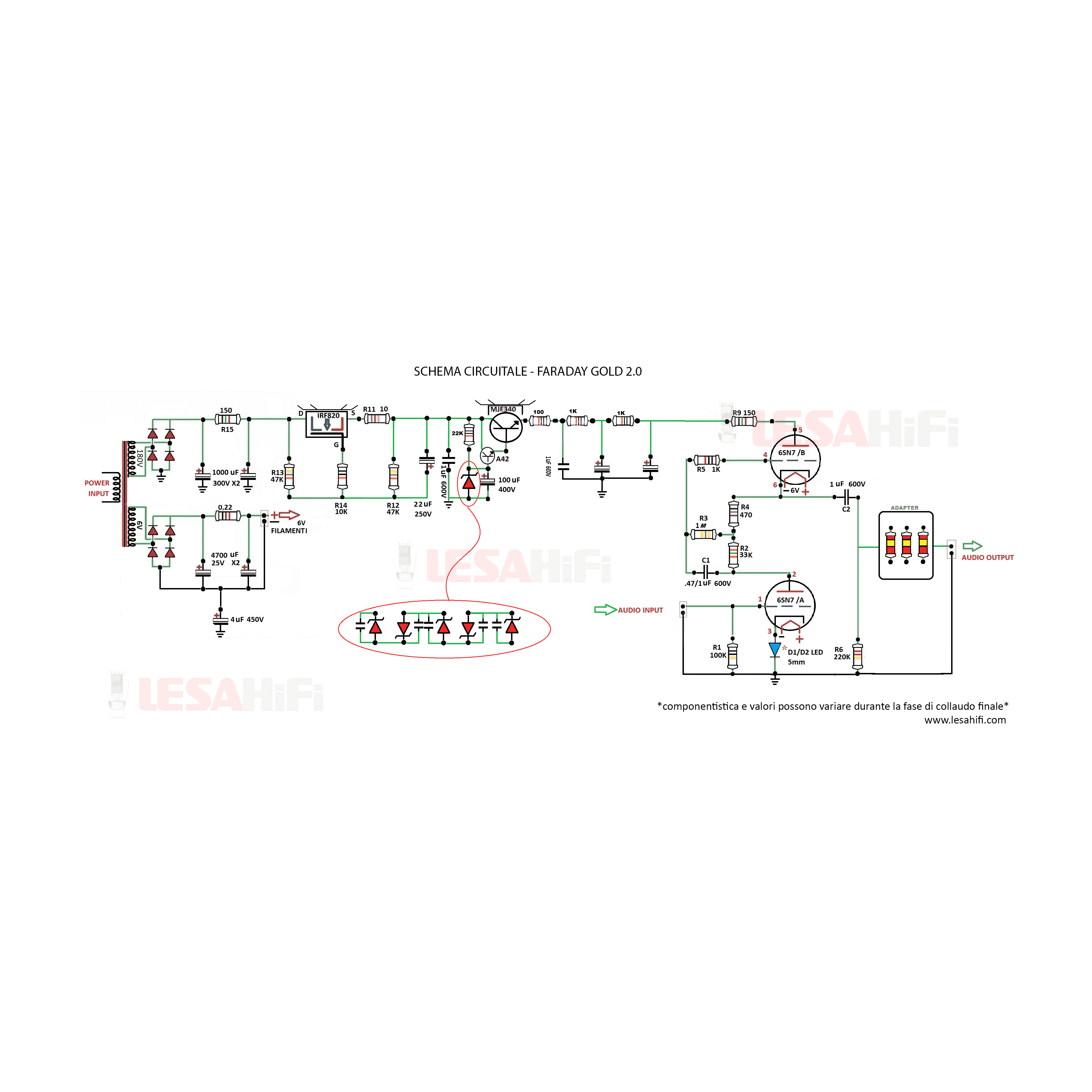 FARADAY GOLD 2.0 - Mod.2 switch